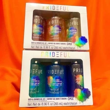 Shower gel 2 NEW Prideful Bath Gift Sets FULL RAINBOW gay Pride Set 6 Bottles