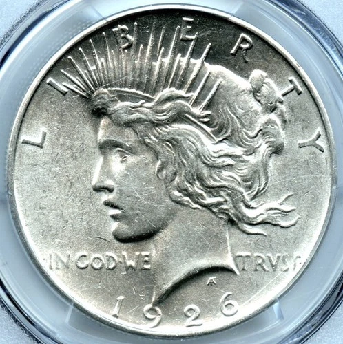 1926-D Peace Dollar, PCGS Genuine Scratch-AU Detail