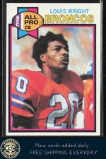 Louis Wright 1979 Topps #340 Denver Broncos