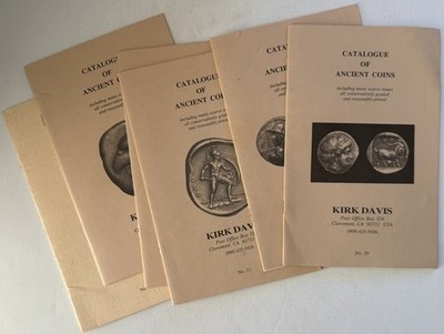 Lot of 6 Kirk Davis Catalogue of Ancient Coins 2000-2002 Greek Roman