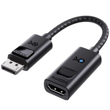 DisplayPort to HDMI 2.1 Adapter 8K 60Hz 4K 240Hz HDR Braided Cable