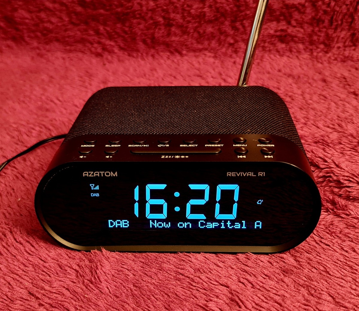 Bluetooth Speaker Alarm Clock Azatom Revival DAB/FM Radio Alarm Clock ...
