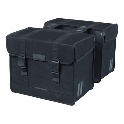 Hecktasche Doppel Basil Kavan 58L Schwarz (37x24x33cm)