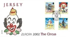 2002 Jersey Europa. Circus Carnival Floats First Day Cover