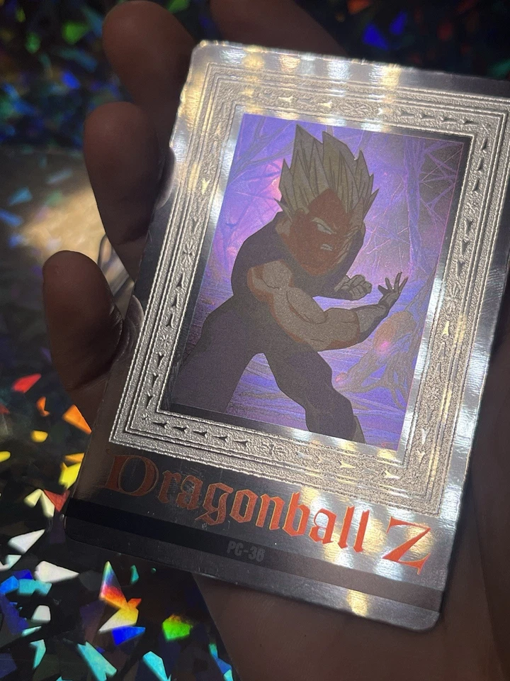DRAGON BALL Z - Japanese Platina Card  #PC-36- SS VEGETA Silver Foil 1994 Amada - Image 2 of 4
