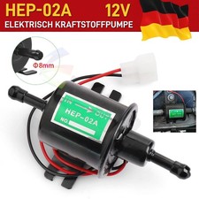 Universal 12V HEP-02A Kraftstoffpumpe Dieselpumpe Benzin-Pumpe Elektrisch 8mm