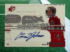2002 Upper Deck SPx Supreme Signatures Brad Johnson #SS-BJ Auto Card Buccaneers