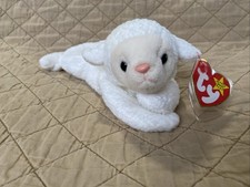 Ty Beanie Babies Fleece the Lamb Plush 1996 Vintage- Minor  Flaws