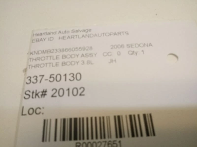 Cuerpo del acelerador compatible con 07-12 VERACRUZ 27651 Foto 4 de 4