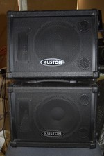 2 Kustom KSC10M PA Monitor Speakers Stereo pair 60 watts RMS
