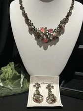 “Sweet Romance” by Shelley Cooper “Fruit Salad” Style Necklace and Earrings Set.