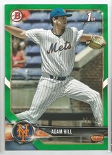 2018 Bowman Draft Paper Green Adam Hill 1st Prospect #BD-154 New York Mets # /99
