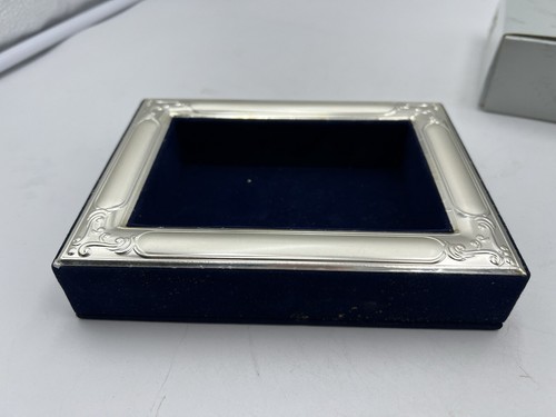 Rettangolo Vuotatasche Velluto Medio E Argento Made In Italy 17x13 Cm De Santis - Foto 4 di 10