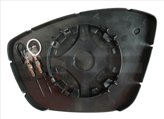 Right TYC 326-0113-1 Mirror Glass, outside mirror for CITROËN,PEUGEOT