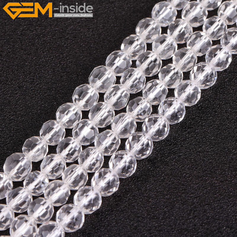 15 ½ IN 10-10.5 mm Round Clear Quartz Beads 15 ½ IN 10-10.5 mm Round Clear Quartz Beads