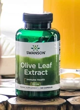 Olive Leaf Extract with 20% Oleuropein 500mg 120 Caps For Natural Defense 6/2026