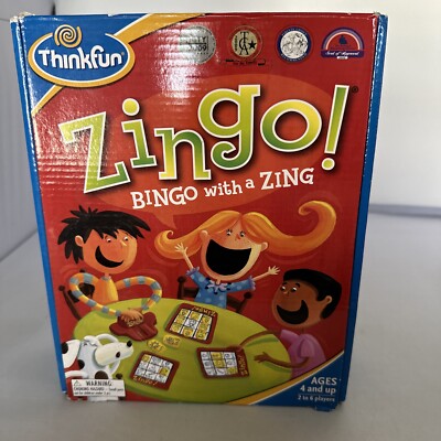 THINK FUN ZINGO Bingo with a Zing - Think Fun Game Ages 4+ Complete