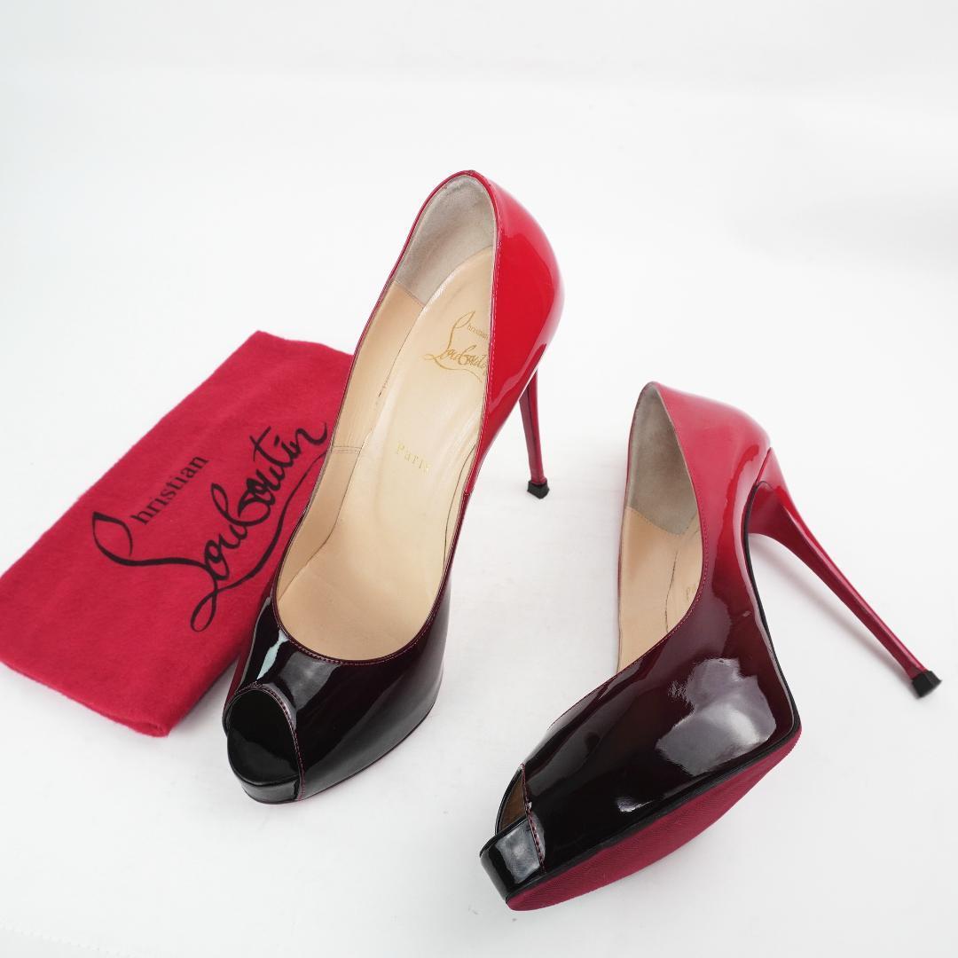 Christian Louboutin 口紅 Miss Z - 80 mm Pumps - Patent calf leather - Black - Women