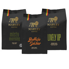 Marley Coffee Dark Roast Bundle - Buffalo Soldier, Misty Morning, Lively Up