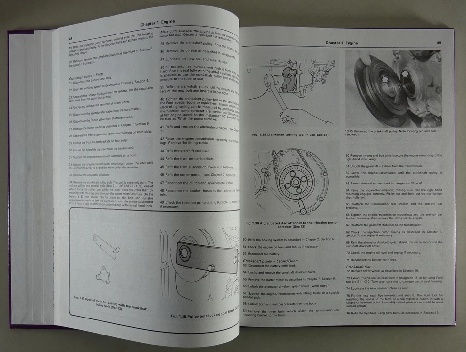 Haynes Manual de Reparación Ford Fiesta/Escort / Orion 1.6 & 1.8 Motor Diesel - Imagen 3 de 3