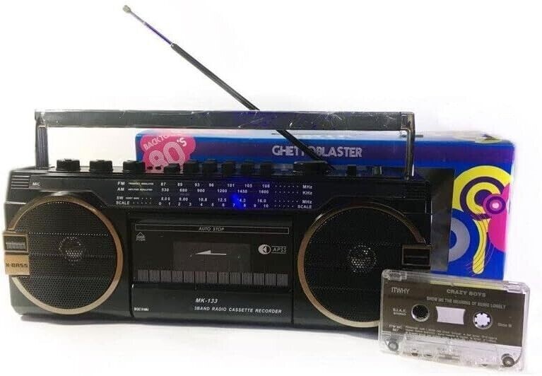 Lettore Di Cassette Portatile Registratore Vintage Con Altoparlante, Jack 3.5mm E Conversione USB-C - 3