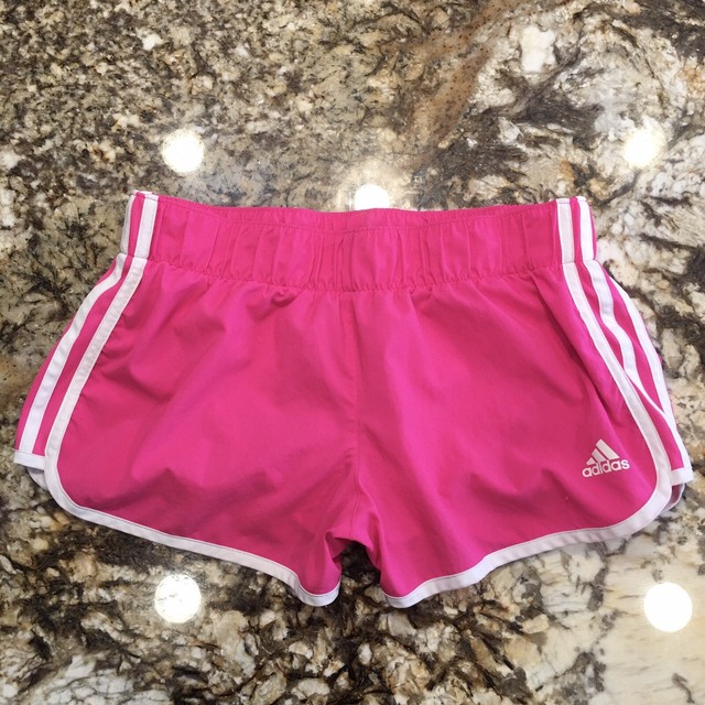 Adidas Pink Athletic Shorts Womens Size S | eBay