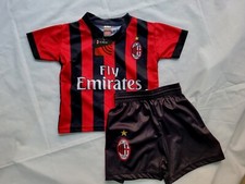 KIT MAGLIA PANTALONE MILAN EL SHAARAWY TAGLIA 2 ANNI MAGLIETTA NASCITA FARAONE