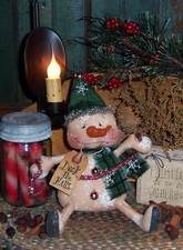 Primitive Winter Snowman Christmas Doll Paper Pattern 264