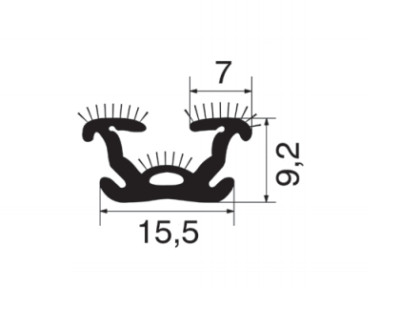 GUARNIZIONE ADESIVA ISOLANTE GOMMA 5 MT - Foto 3