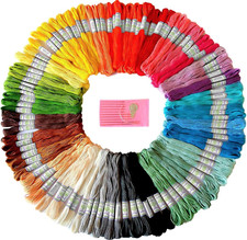 Premium Rainbow Color Embroidery Floss - Cross Stitch Threads - Friendship Brace