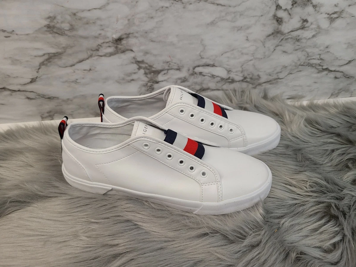 Tommy hilfiger white cheap slip on sneakers