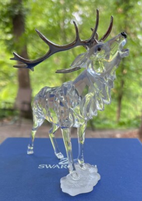 SWAROVSKI Crystal “Stag” Deer Figurine (#7608 000 004 / 291431
