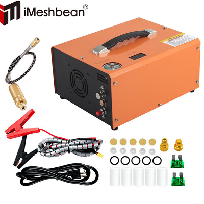 Auto-Stop PCP Air Compressor 4500Psi 30Mpa Scuba PCP Compressor 12V 110V 220V