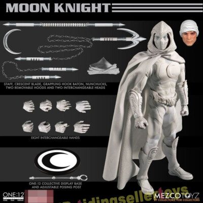mezcoone:12collective ムーンナイト Mezco Moonlight Knight 1/12 Resin Statue 6 in. Action Figures