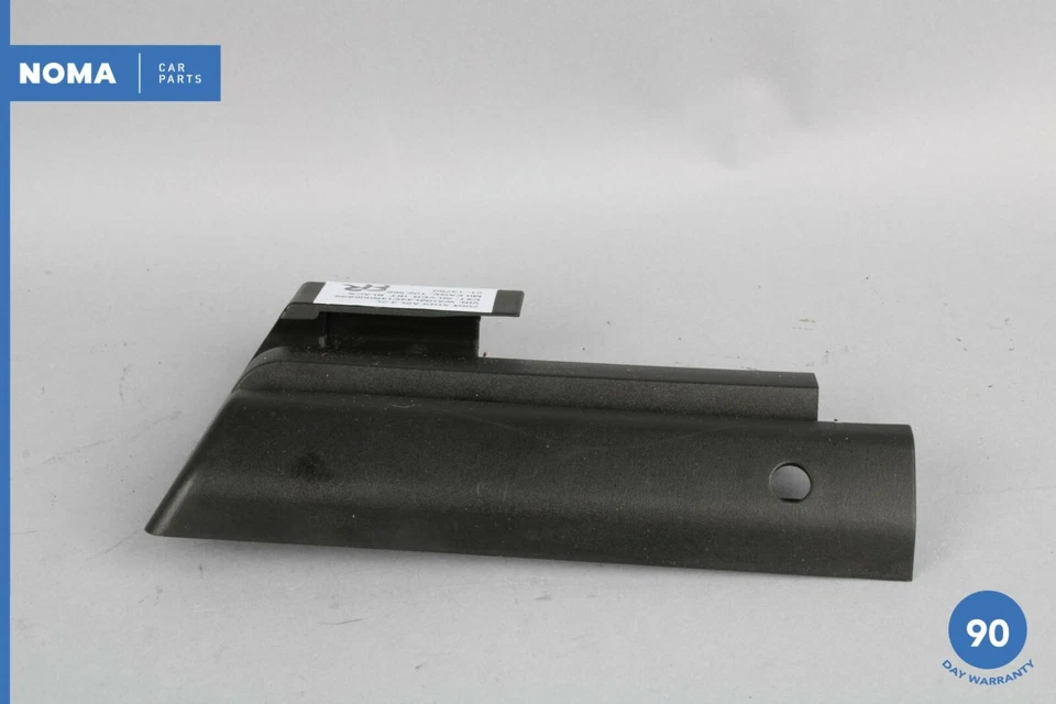 04-10 Audi A8 A8L D3 Quattro Cubierta de riel de asiento delantero derecho moldura negra OEM Foto 2 de 4