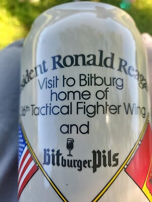 President Ronald Reagan Visit Bitburg Germany May 5th 1985 Beer