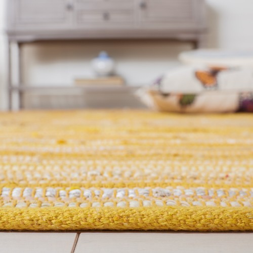 SAFAVIEH Rag Rug RAR130H Handwoven Yellow / Multi Rug - Picture 11 of 31