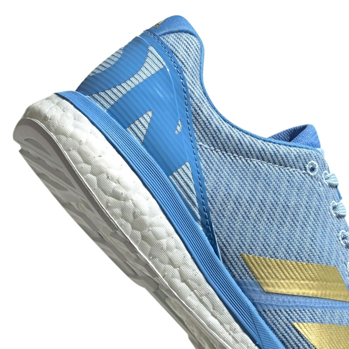Adidas Running ADIZERO BOSTON 8 Womens SHOES Color: Glow Blue/Gold  Metallic/Blue | eBay