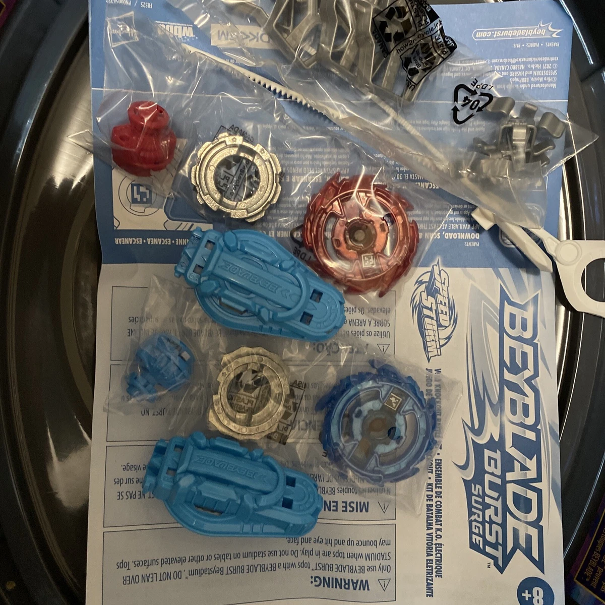 Beyblade Hasbro lot of 22 Beyblades Burst Surge Mix Lots Parts and Repair