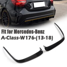Heckstoßstange Splitter Canard Flossen Flaps für Benz W176 A200 A45 AMG 2013-18 Heckstoßstange Splitter Canard Flossen Flaps für Benz W176 A200 A45 AMG 2013-18