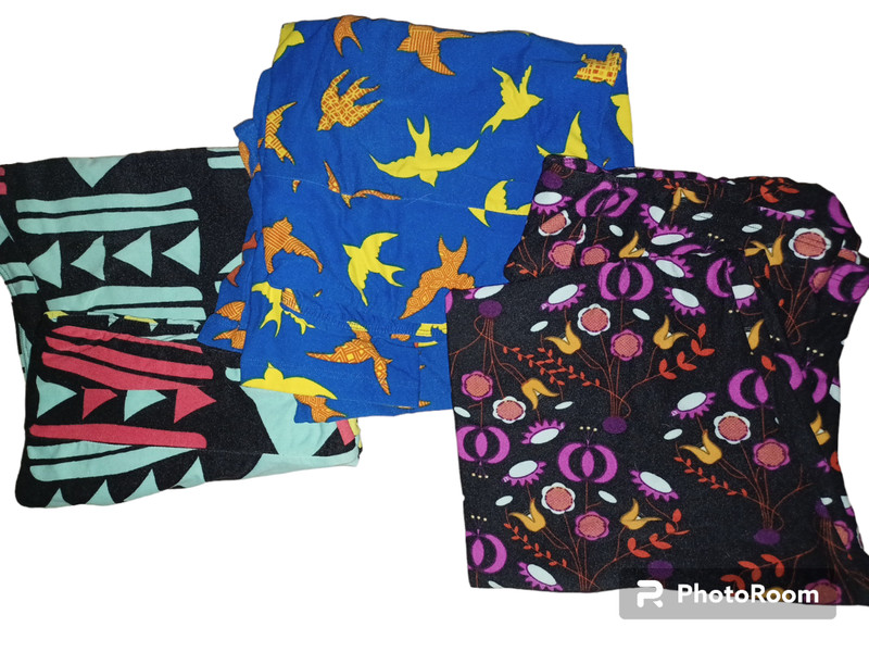 lularoe LOT OF 3 leggings large tall and curvy womens