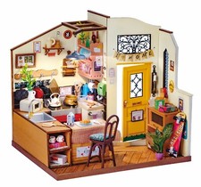 Rolife DIY Holz Miniatur Puppenhaus Glückliche Küche für Mädchen Geschenk