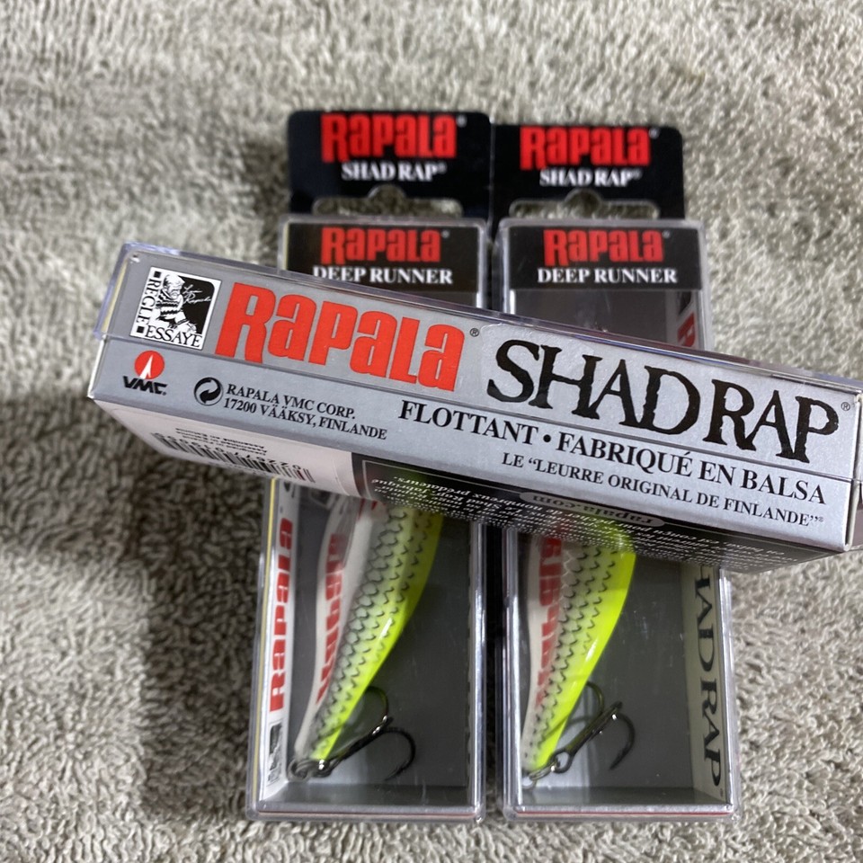 Leurre Rapala Shad Rap Deep Runner SR-7 - Modèle Irlande En Bois