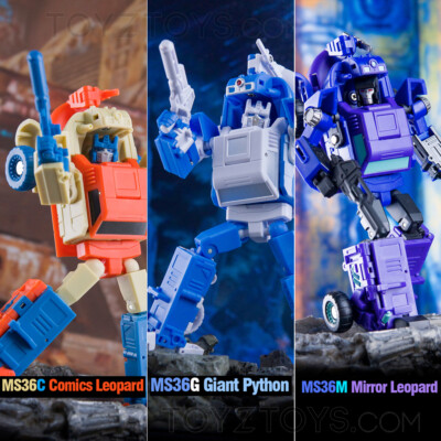 Dr.Wu MS36 Sand Comics Leopard Giant Python Mirror Leopard Robot 11cm IN STOCK