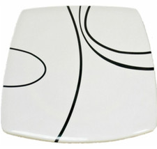 Set of 2 OR Camping Caravan individual Zen melamine square dinner plate plates 