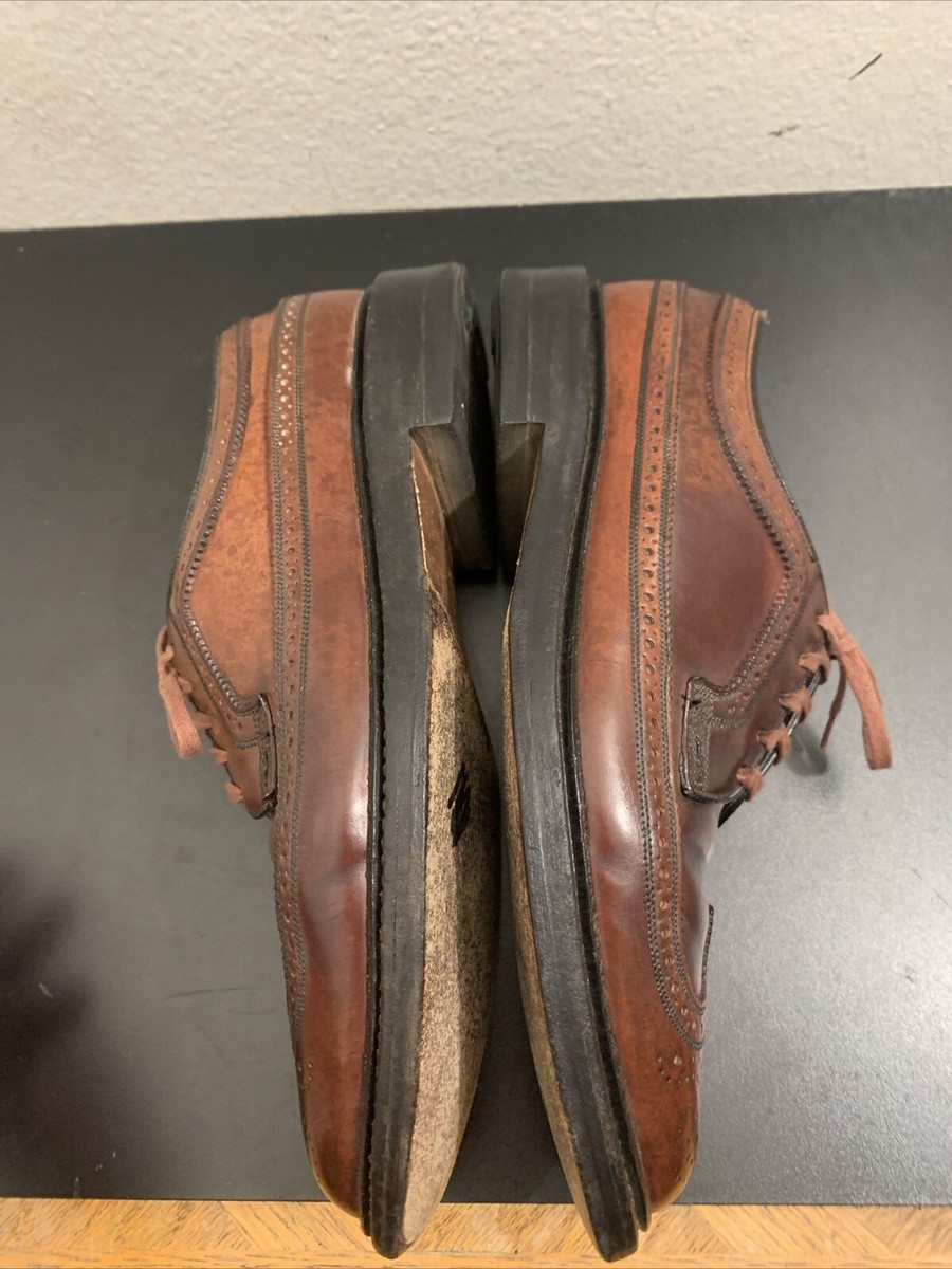 Florsheim Imperial 97626 V-Cleat Brown Shell Cordovan Derbys Size