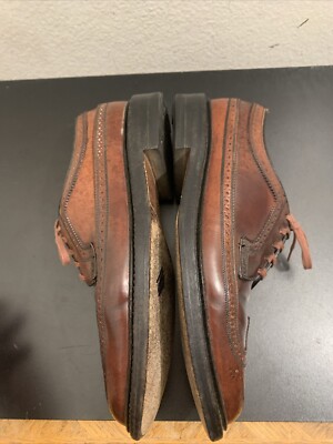 Florsheim Imperial 97626 V-Cleat Brown Shell Cordovan Derbys Size
