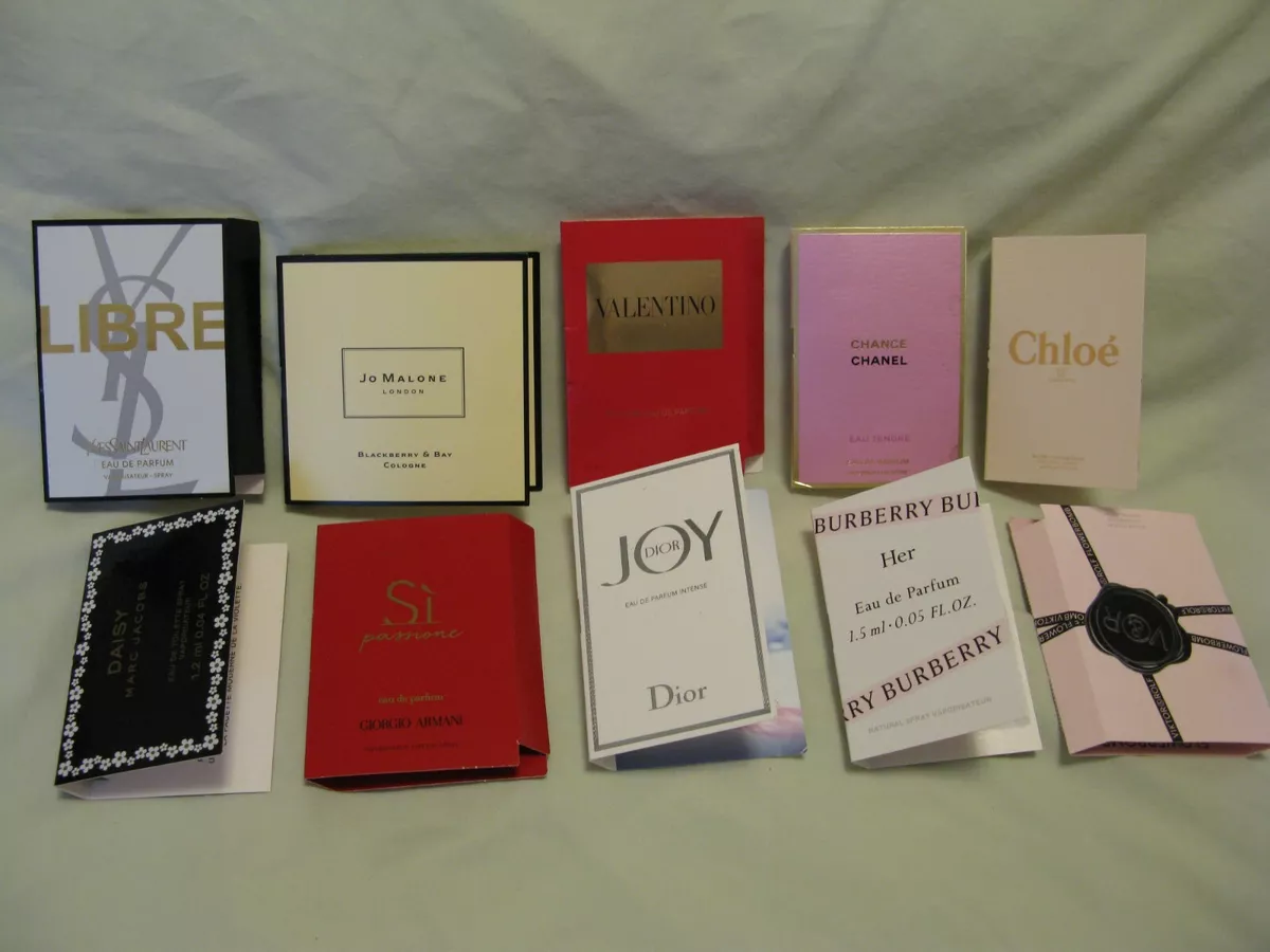 Sephora Designer Perfume Set of 10 CHANEL, Jo Malone, Vlentino, Chloe,  Burberry