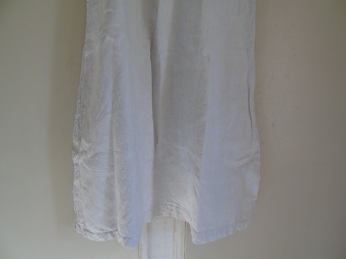 French women antique nightgown linen ecru - Picture 3 of 7