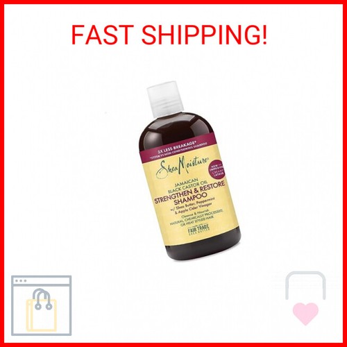 SheaMoisture Strengthen and Restore Shampoo 100% Pure Jamaican Black Castor Oil